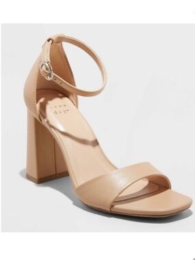 a new day Nude Block Heels